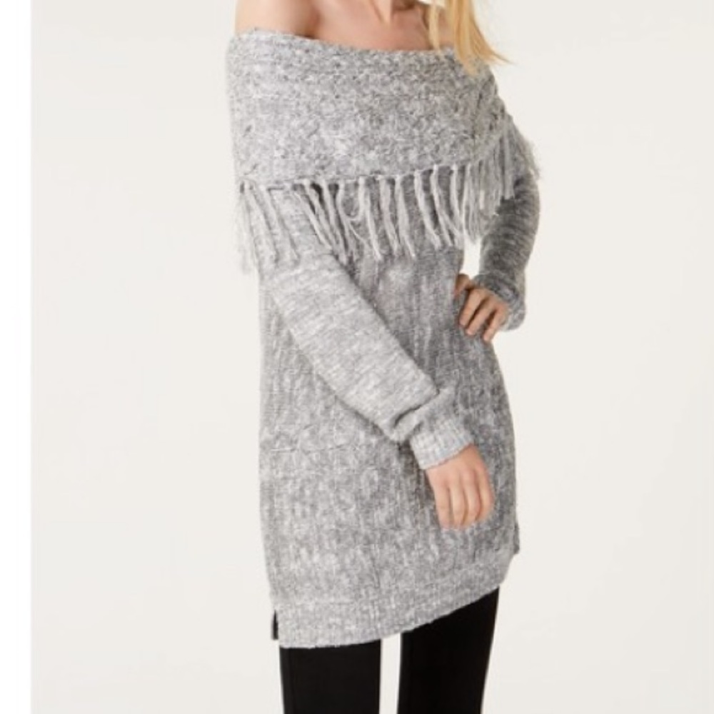 Inc metallic sweater